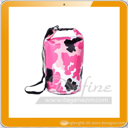 Customized Size Camouflage Dry Bag Swimming Bag with Shoulder Strap